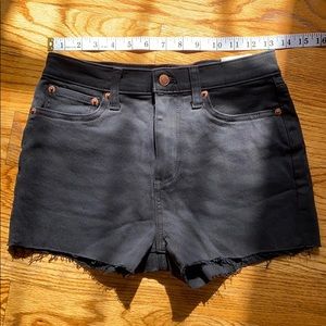 NWT PINK High Waist Cutoff Denim Shorts, Black